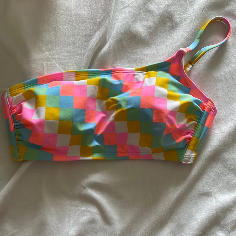 Multicolored swim top